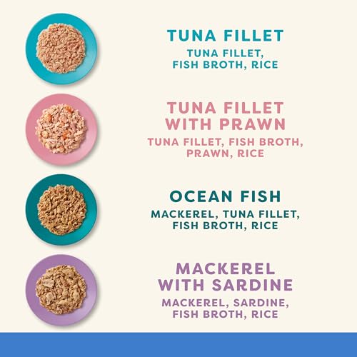 Detalle de Applaws 100% Natural Wet Cat Food – Fish Selection in Broth, 70g Tin (24 Pack)