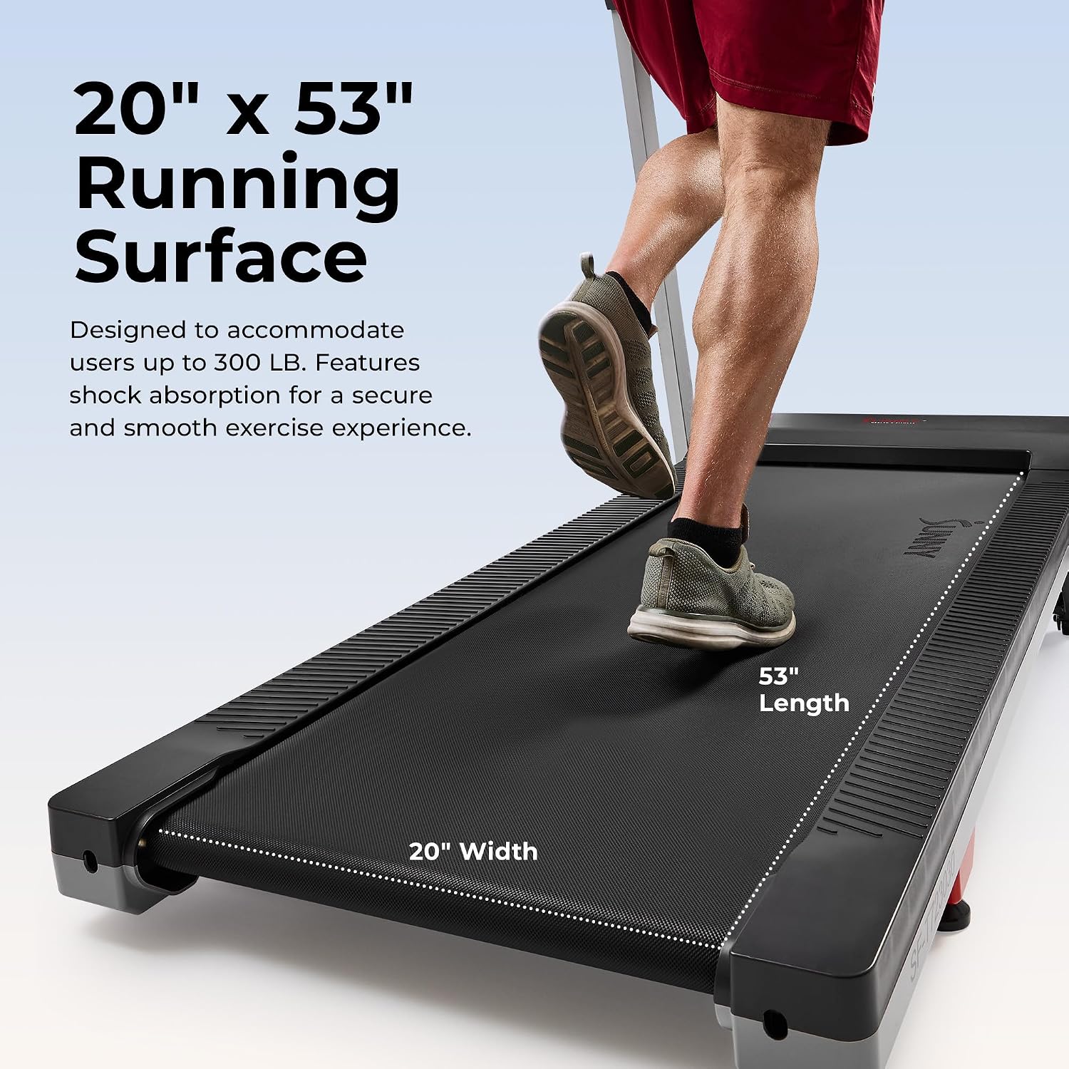 Thumbnail 3 de Sunny Health & Fitness Auto Incline Treadmill: Fully Assembled Walking Pad