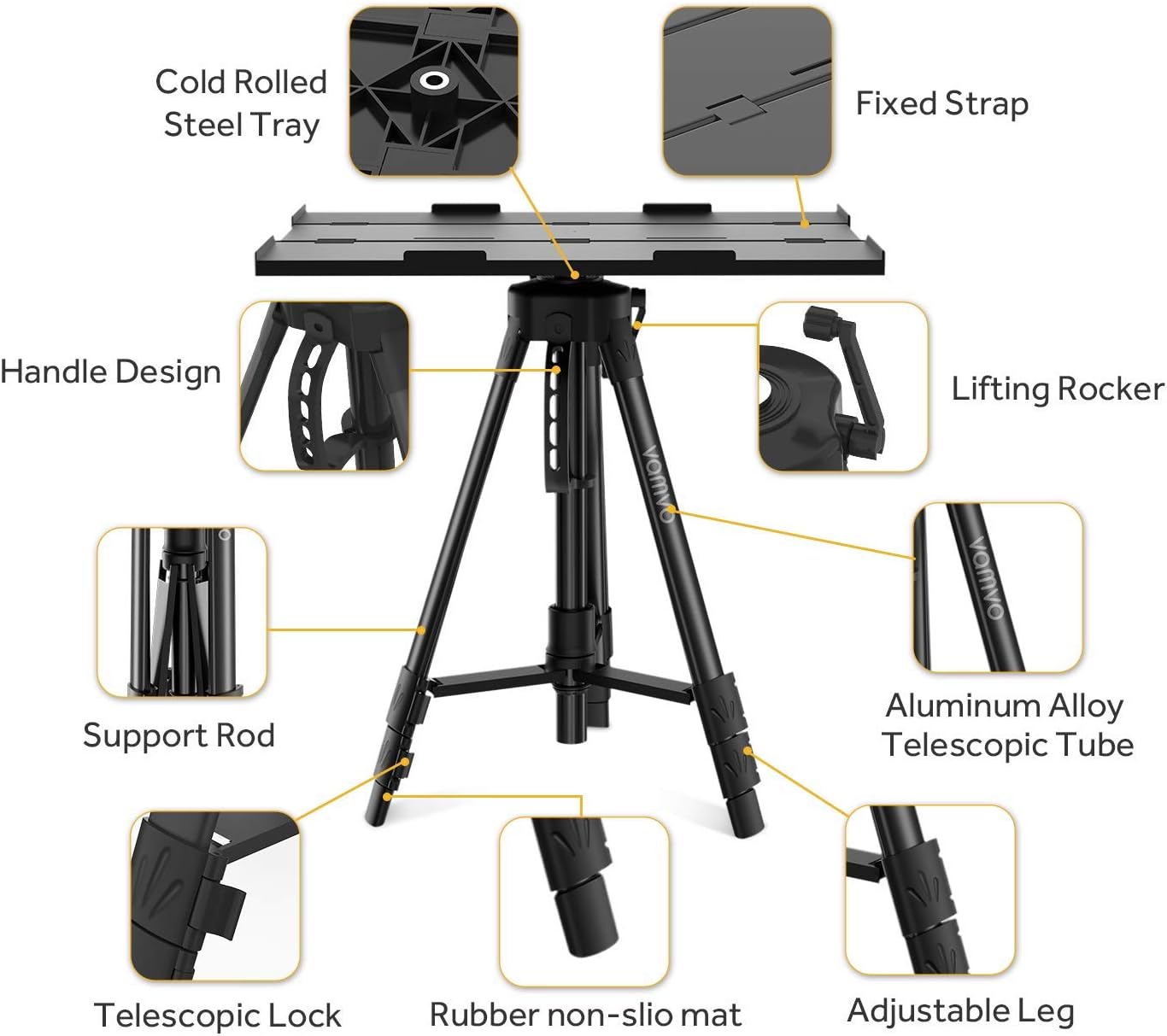 Thumbnail 5 de Vamvo Projektorständer 115 cm 🎛️