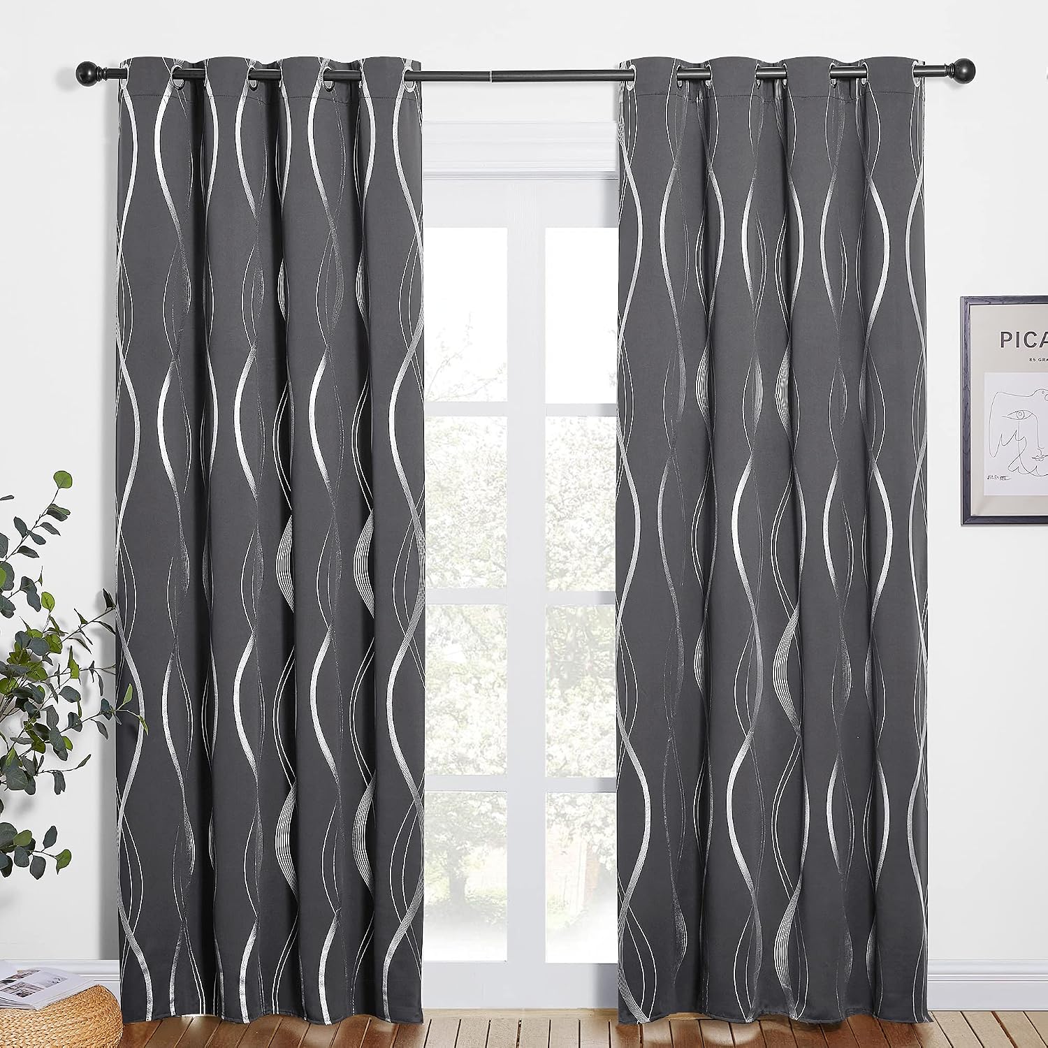 Detalle de PONY DANCE Blackout Curtains W46 x L84 Inch