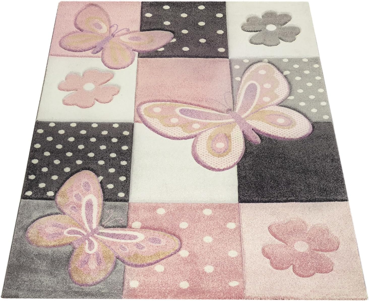 Detalle 2 de Kinderteppich Regenbogen 80x150 cm Kurzflor