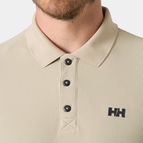 Detalle de Helly Hansen Polo a Deriva Uomo, Kaki, XXL: polo sportiva ad asciugatura rapida per ogni attività