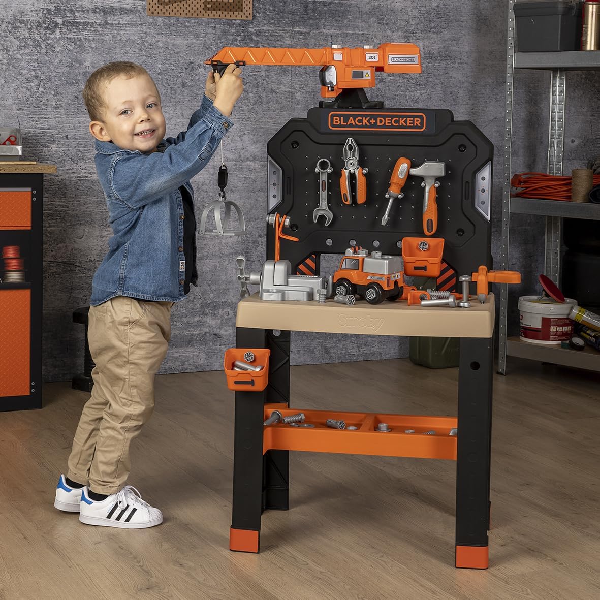 Thumbnail 6 de Smoby - Black+Decker Établi Bricolo Builder, 87 Accessoires – Fabrication Française