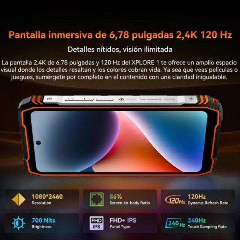 Thumbnail 1 de Blackview XPLORE 1 5G (12GB/256GB) pantalla 6,78" visión nocturna naranja