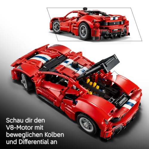 Thumbnail 2 de LEGO Technic Ferrari 488 Pista Auto 42235 – Bauspaß, Detailgenauigkeit und Ausstellungsstück