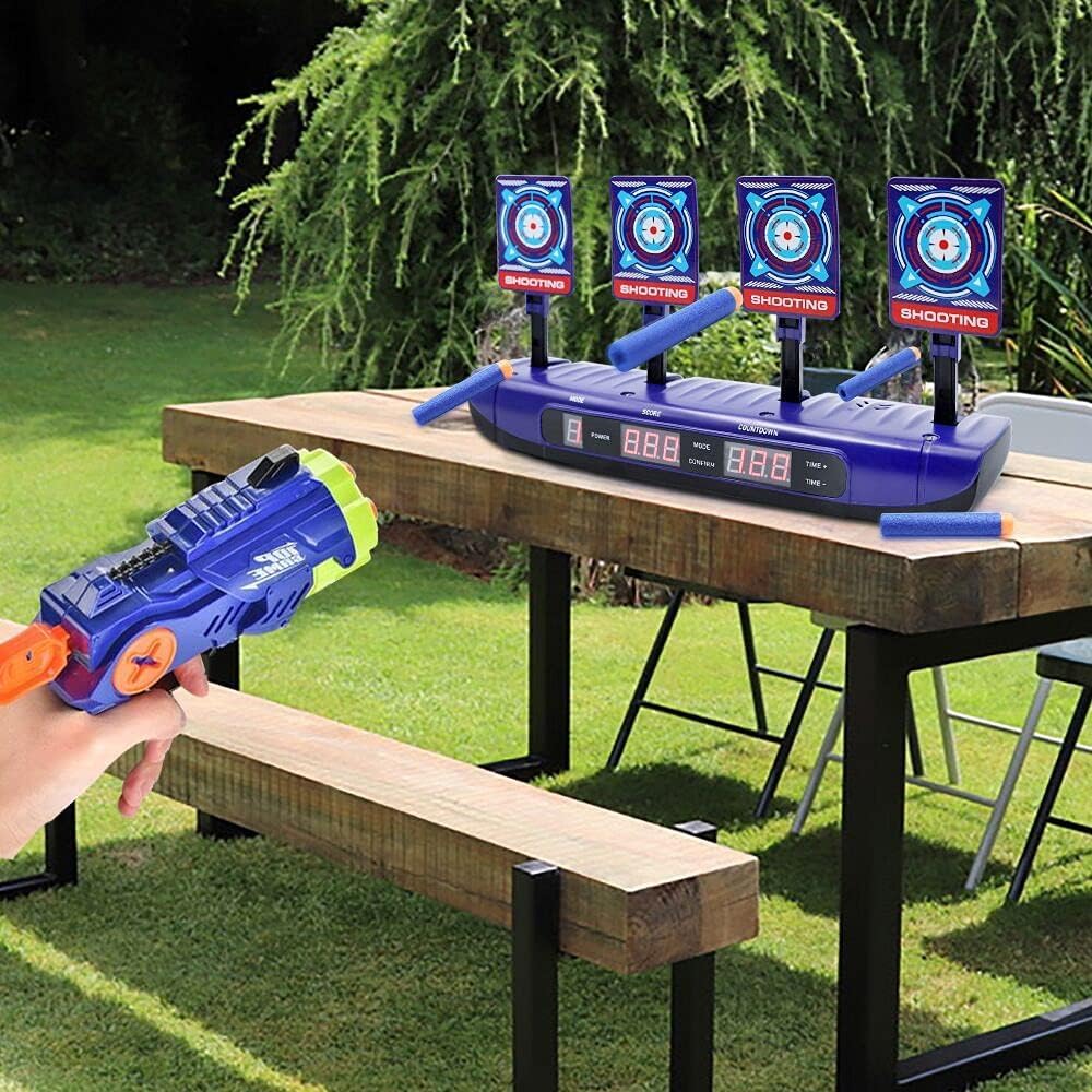 Detalle 2 de Zielscheibe für Nerf Pistole – Elektronisches Ziel mit 4 Spielmodi und regelmäßigem Zurücksetzen