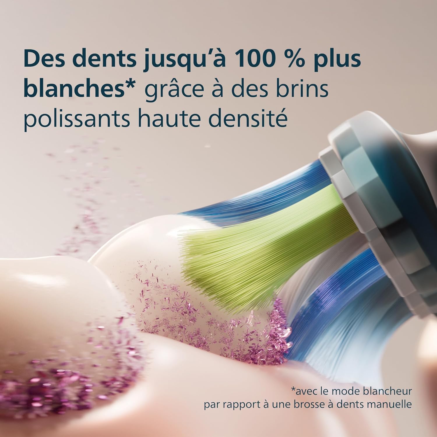 Detalle de Philips Sonicare C3 Premium Plaque Defence – Têtes de brosse à dents de rechange d’origine, lot de 6 (HX9046/88) – Noir