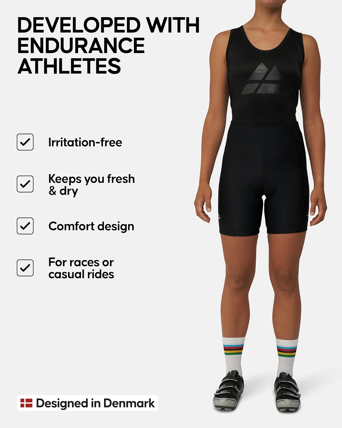 Thumbnail 4 de DANISH ENDURANCE Padded Cycling Shorts for Women – High Waisted