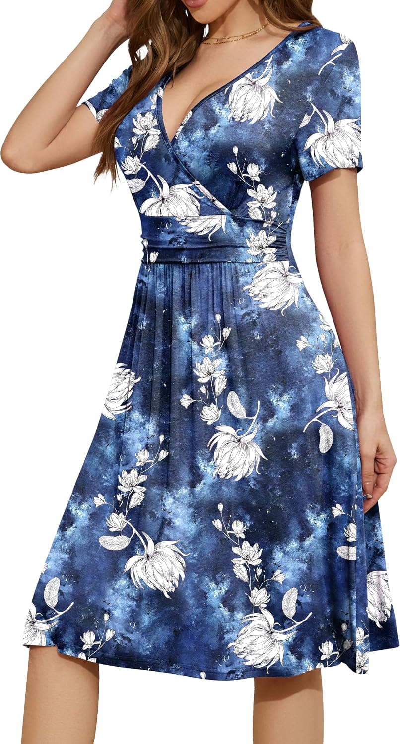 Thumbnail 1 de WEACZZY V‑Neck Floral Summer Dress with Pockets