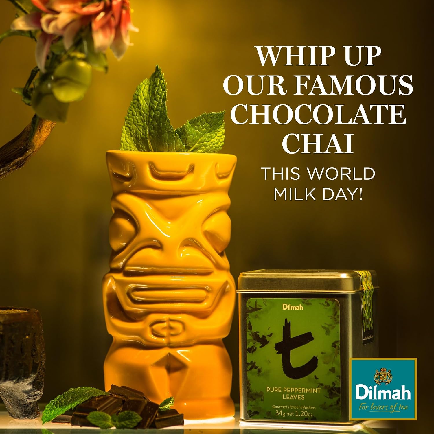 Detalle de Dilmah T-Series Teabags Pfefferminze – 100 Beutel