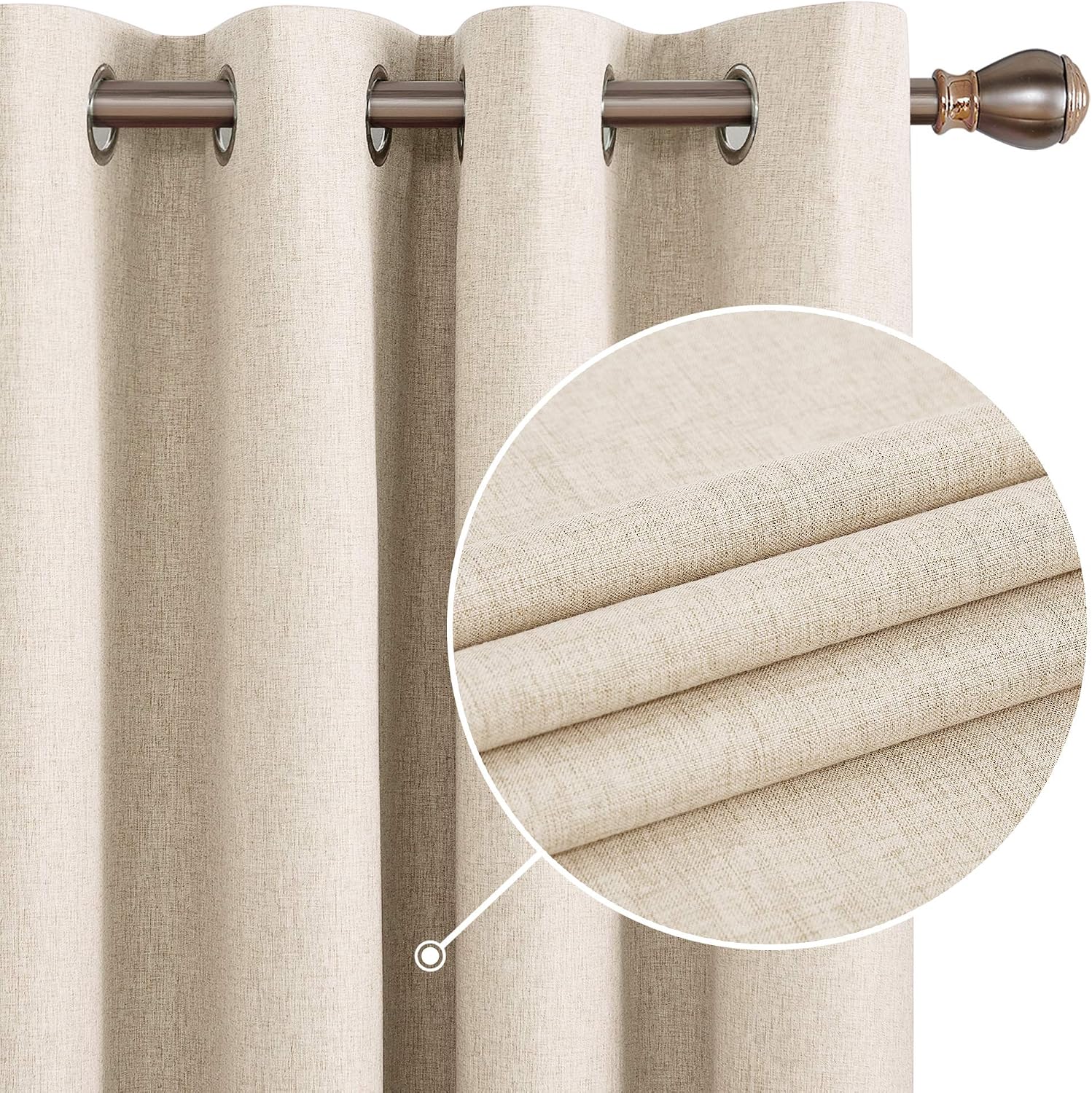 Detalle 2 de Deconovo Blackout Curtains 46x90