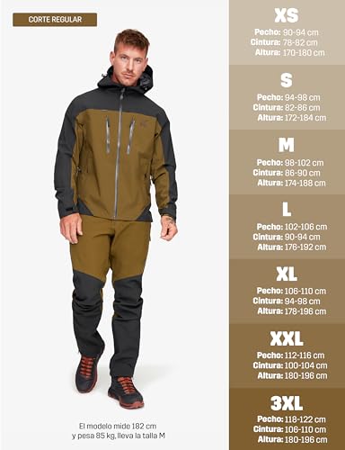 Detalle 2 de RevolutionRace Silence Proshell 3L, veste ventilée imperméable ⚙