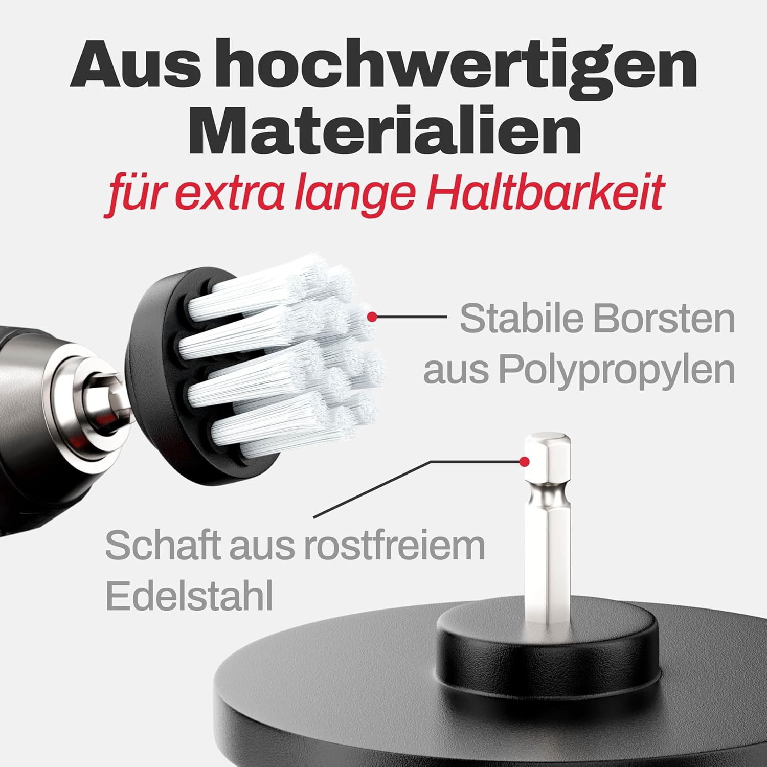 Thumbnail 5 de M&A QUALITY Bürstenaufsatz Akkuschrauber (6er-Set) – Universal-Reinigungsbürsten für Auto, Felgen & mehr
