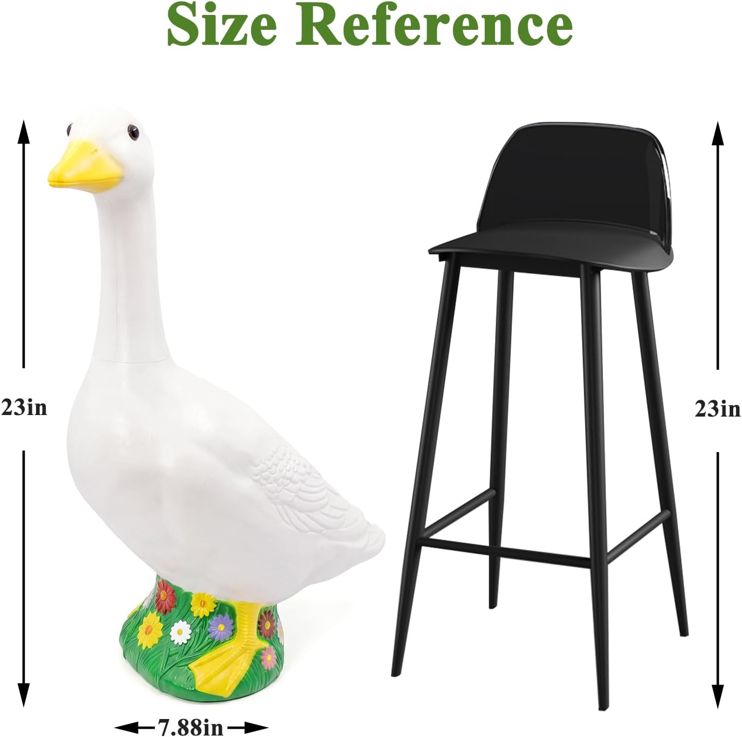 Thumbnail 2 de Hofriyo Porch Goose Statue, 23 Inch