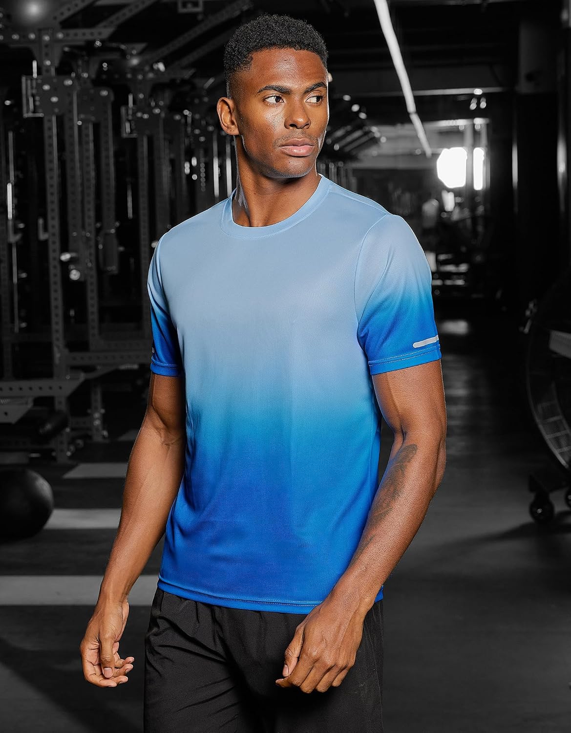 Thumbnail 3 de Gaiatiger 1 or 3 Pack Men’s Quick-Dry Gym T-Shirt (Breathable Polyester Sports Tee)