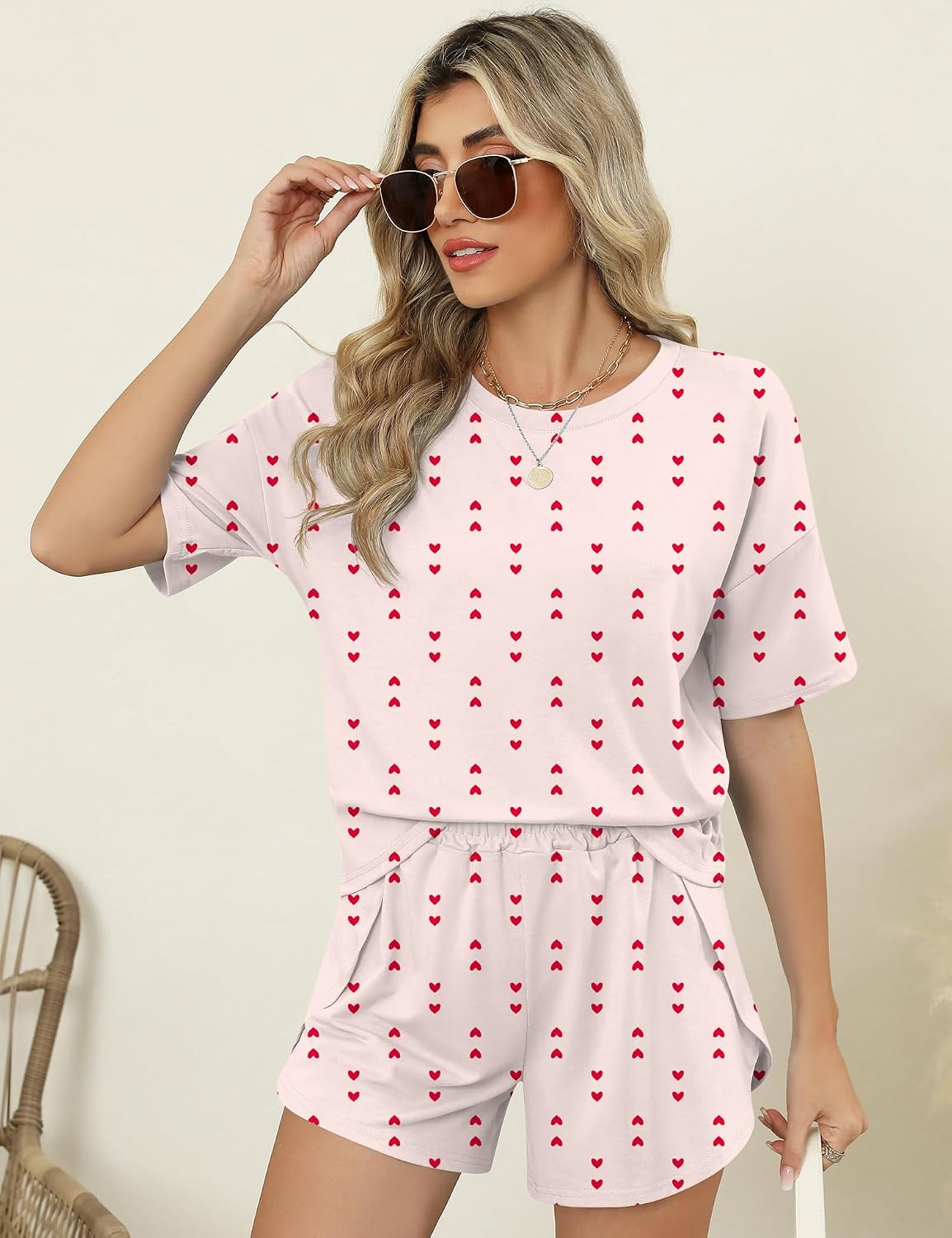 Thumbnail 5 de IECCP Damen Kurz-Pyjama Set für Sommer