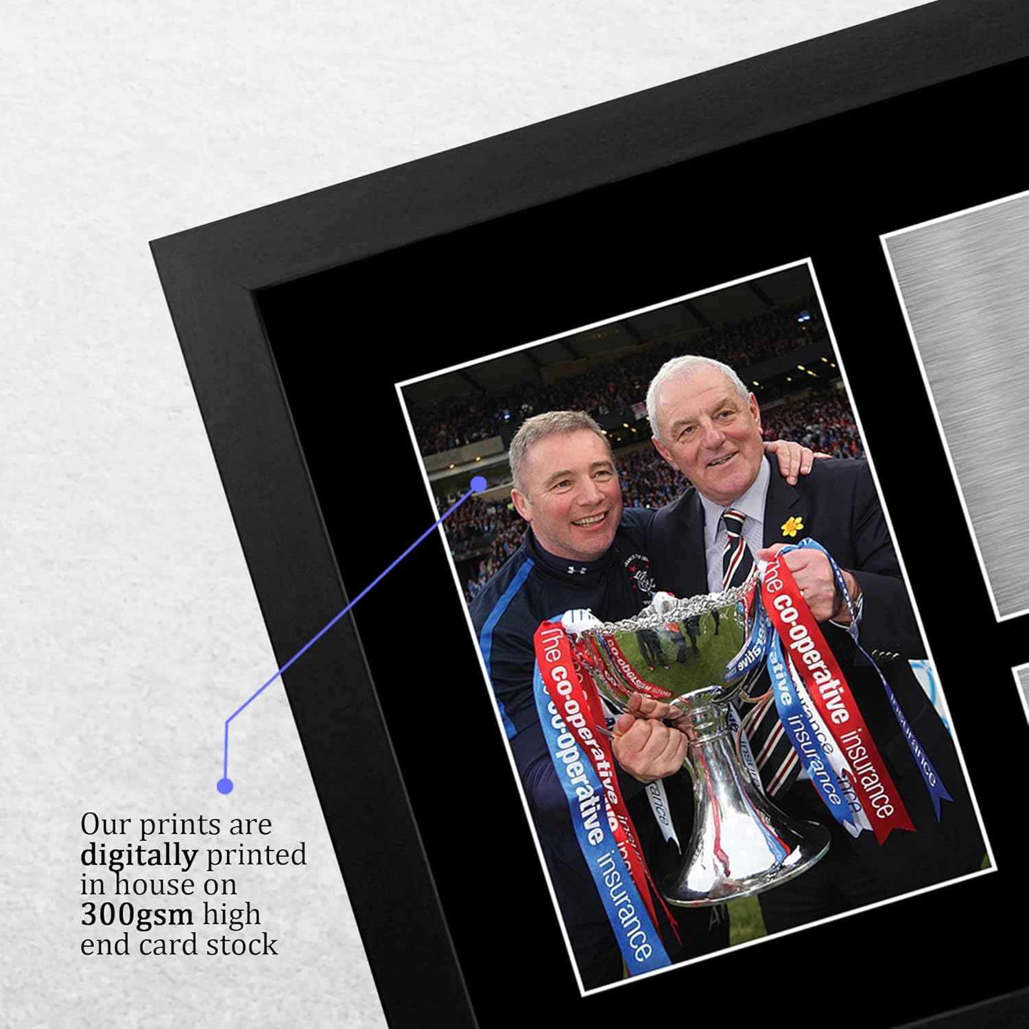 Thumbnail 3 de HWC Trading A4 Ally McCoist & Walter Smith Rangers framed signed autograph picture