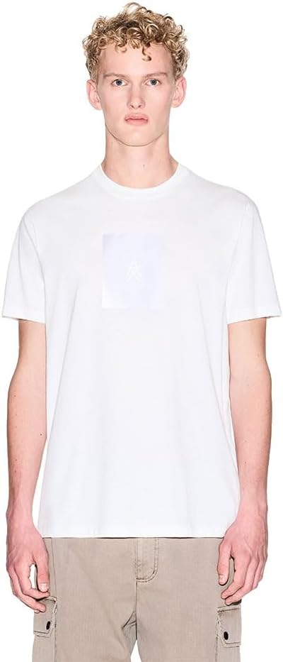 Detalle 1 de Armani Exchange One Block Up, Rubbered And Satin Logo T-Shirt Uomo (Pacco da 1)