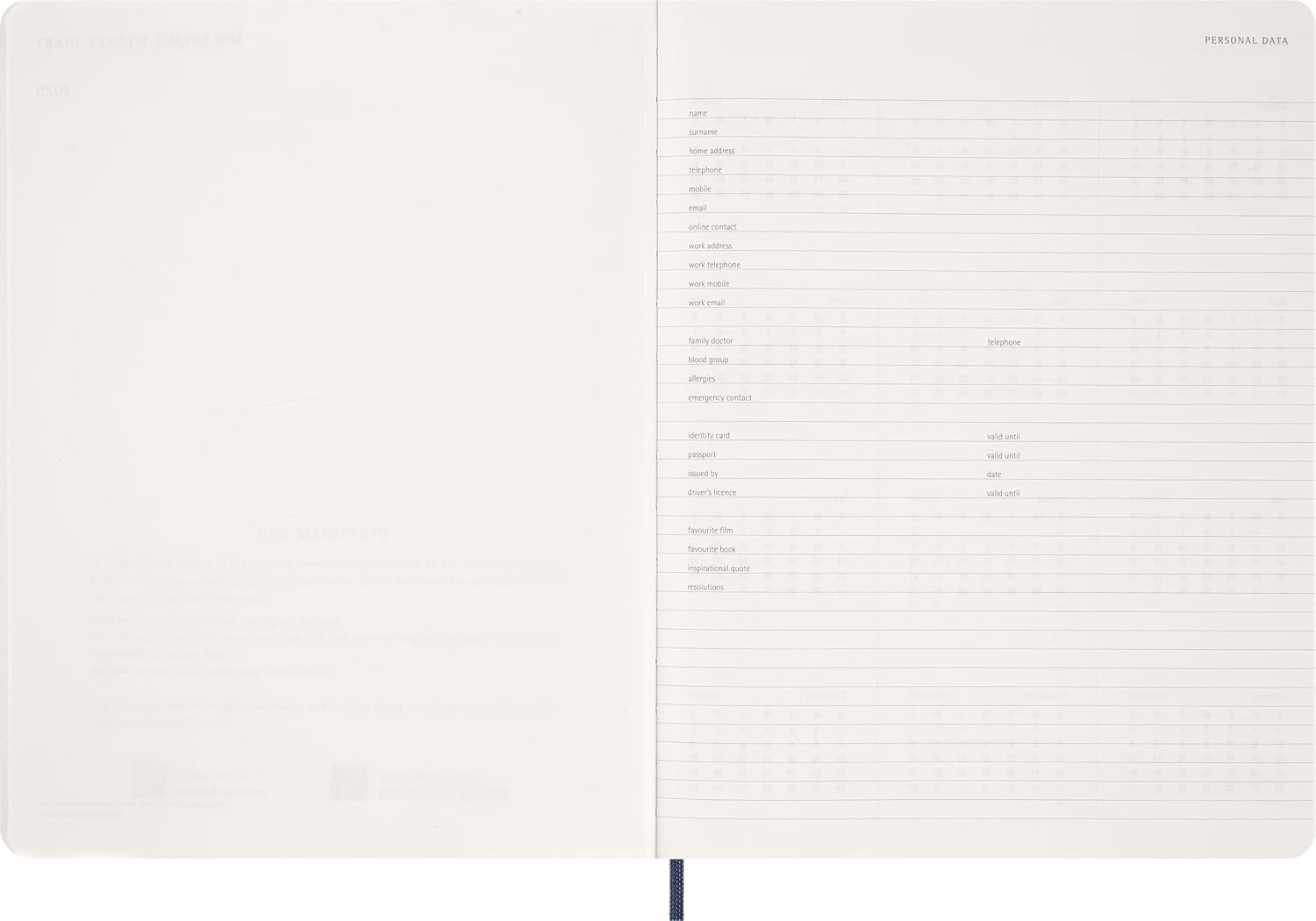 Thumbnail 6 de Moleskine DSESNB2012WN7Y27 weekplanner 2026-2027, XXL, saffierblauw