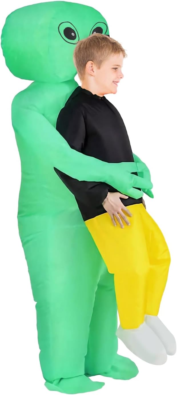 Thumbnail 1 de SQINGG Disfraz inflable de alienígena 2 tamaños
