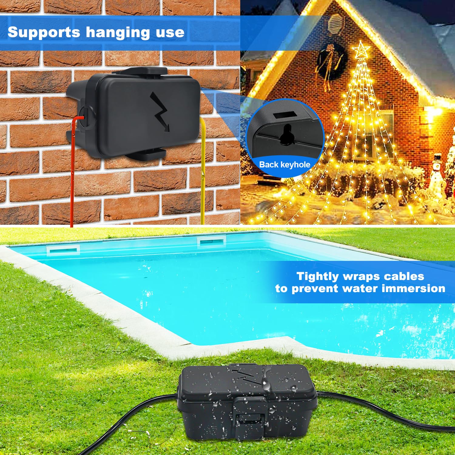 Thumbnail 4 de Hrensaw Small Weatherproof Electrical Connection Box, IP54, 2 Cable Ports