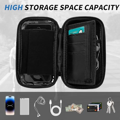 Detalle 2 de CNMTCCO Support téléphone vélo jusqu’à 7 pouces, rotation 360° et housse de pluie
