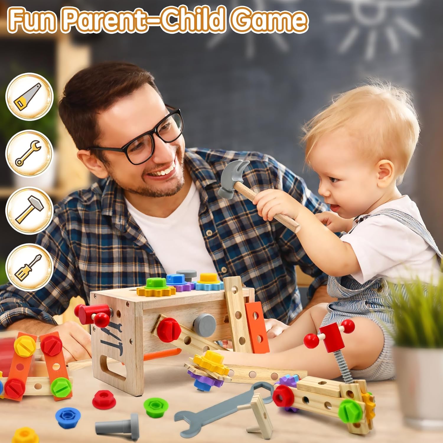 Thumbnail 6 de AiTuiTui Coffret d’outils en bois Montessori DIY (29 pièces) pour enfants dès 3 ans