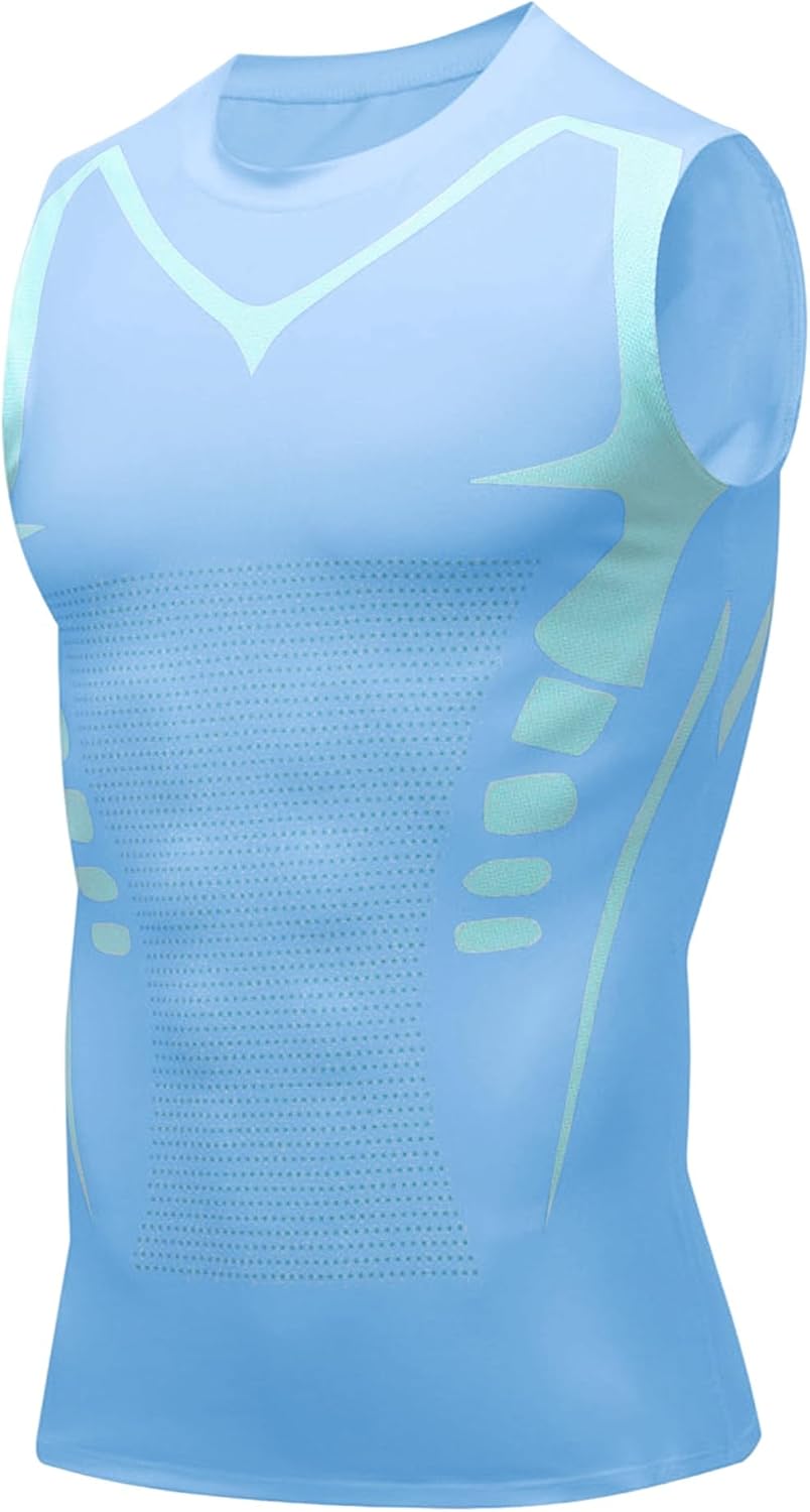 Thumbnail 6 de XINGCOOL Compression Shirt Men Slimming Body Shaper Vest – Crewneck Undershirt for Tummy Control