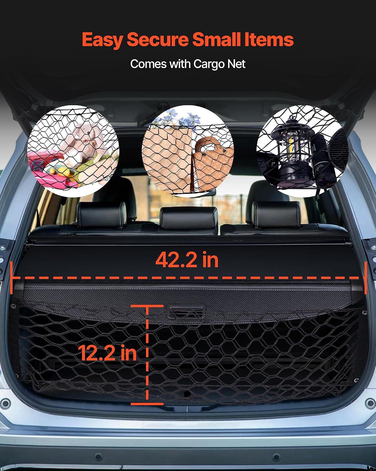 Detalle 2 de VEVOR Retractable Cargo Cover for Hyundai Tucson