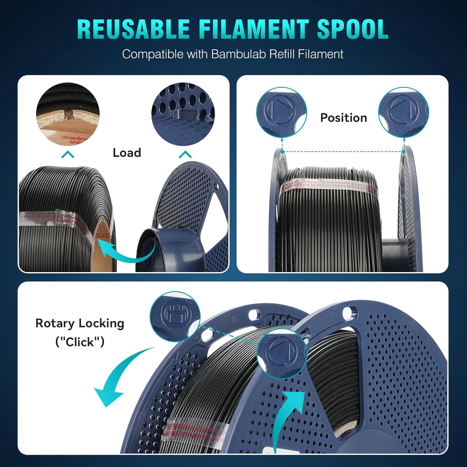 Thumbnail 1 de SUNLU PLA+ Filament 1 kg für 3D-Druck 🧵