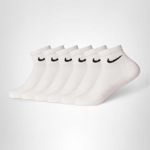Detalle 2 de Nike SX7669-100 Everyday Cushioned Socks Homme – White/Black, Taille L