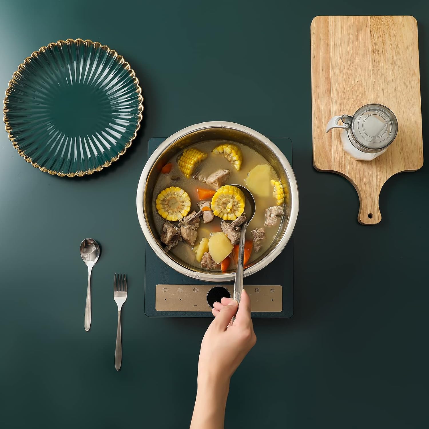 Thumbnail 4 de 304 Stainless Steel Microporous Colander (5QT) with Mixing Bowl for Draining Pasta, Rice & More (2-Piece)