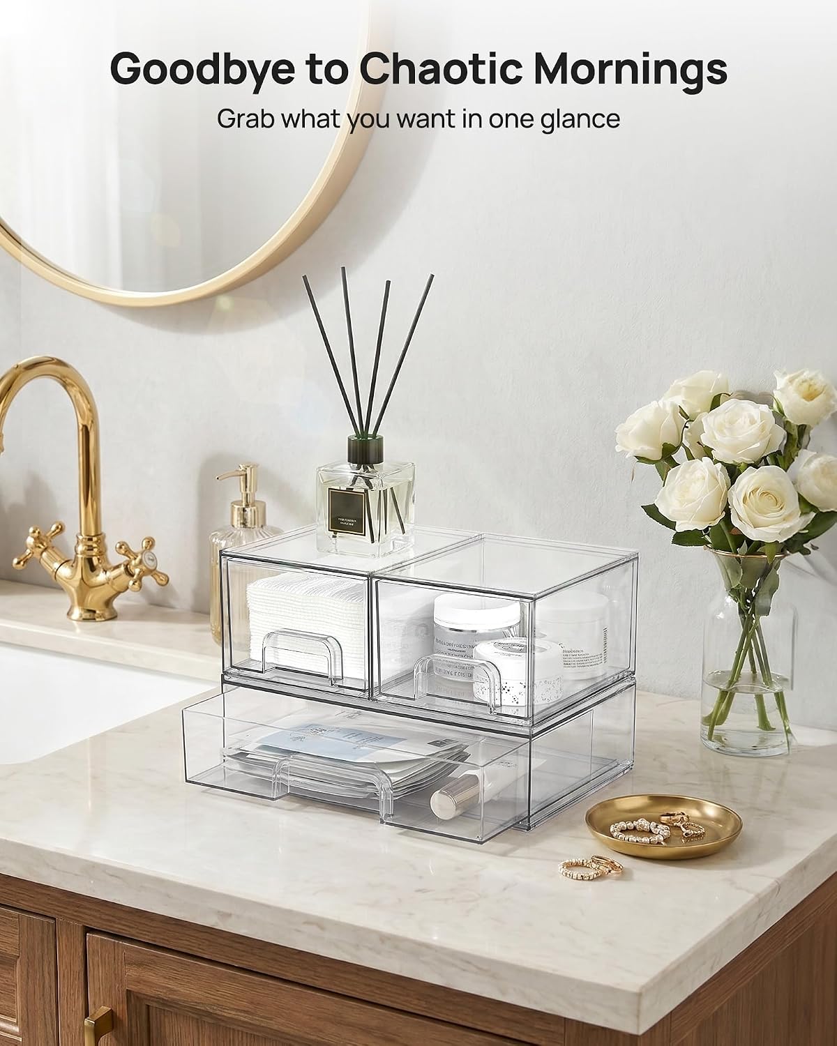 Detalle de Vtopmart Drawer Organizers, Plastic