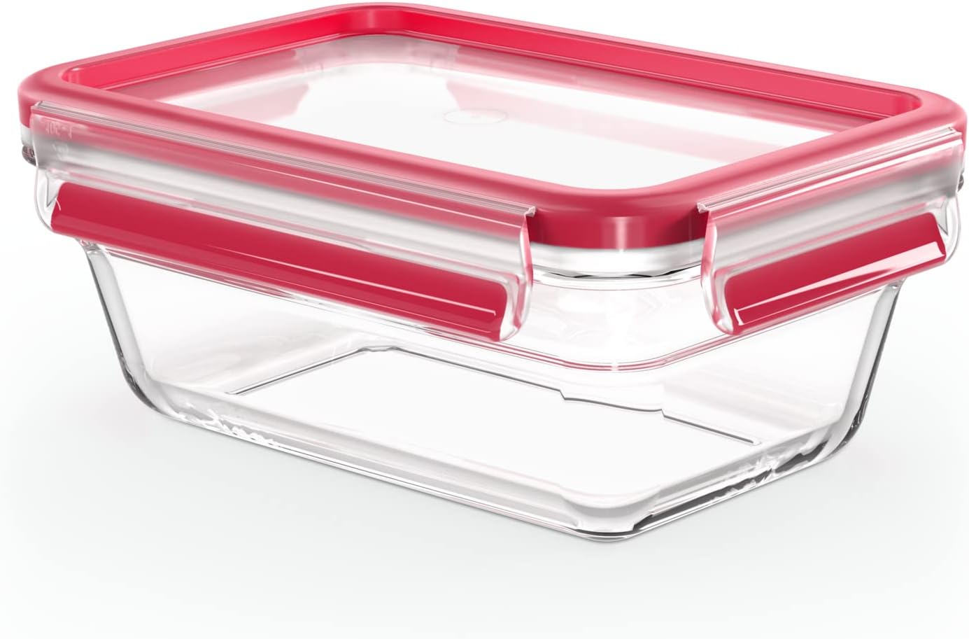 Detalle de EMSA Clip & Close Glas Frischhaltedose 0,85 L – rechteckig, dicht, spülmaschinenfest