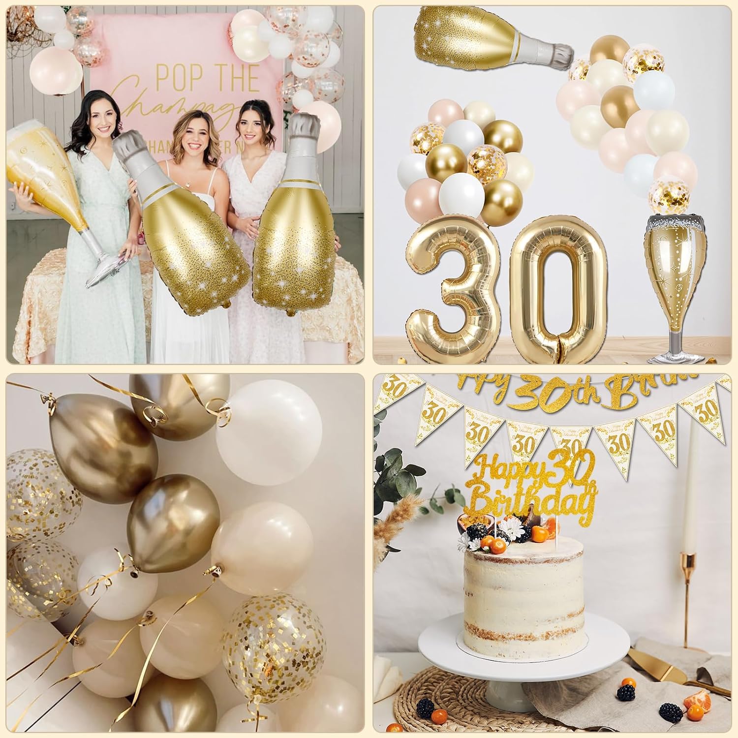 Thumbnail 6 de 30th Birthday Decorations Kit
