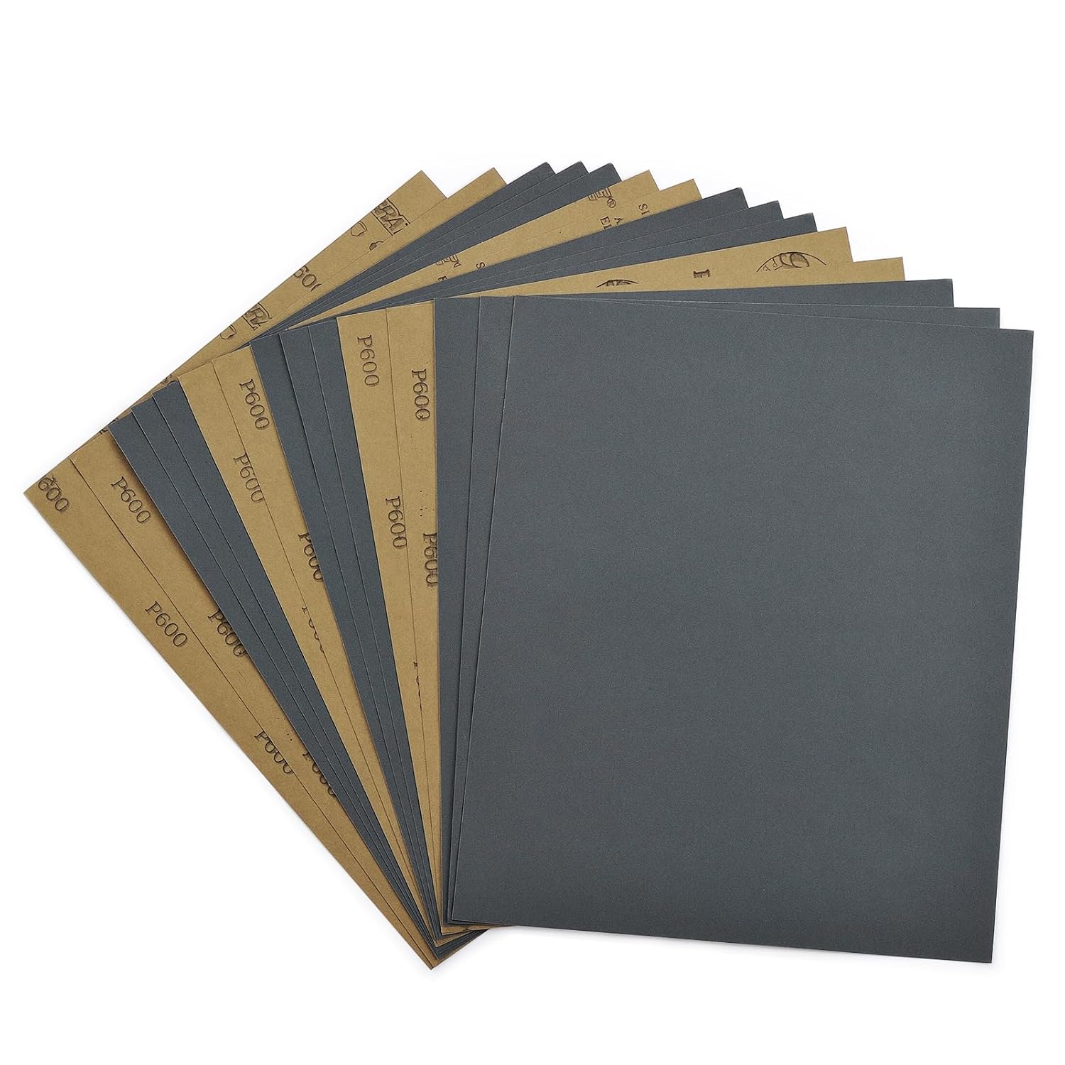 Detalle de Dazefree 600 Grit Sandpaper Sheets, 15-Pack, 9 x 11-Inch Wet/Dry