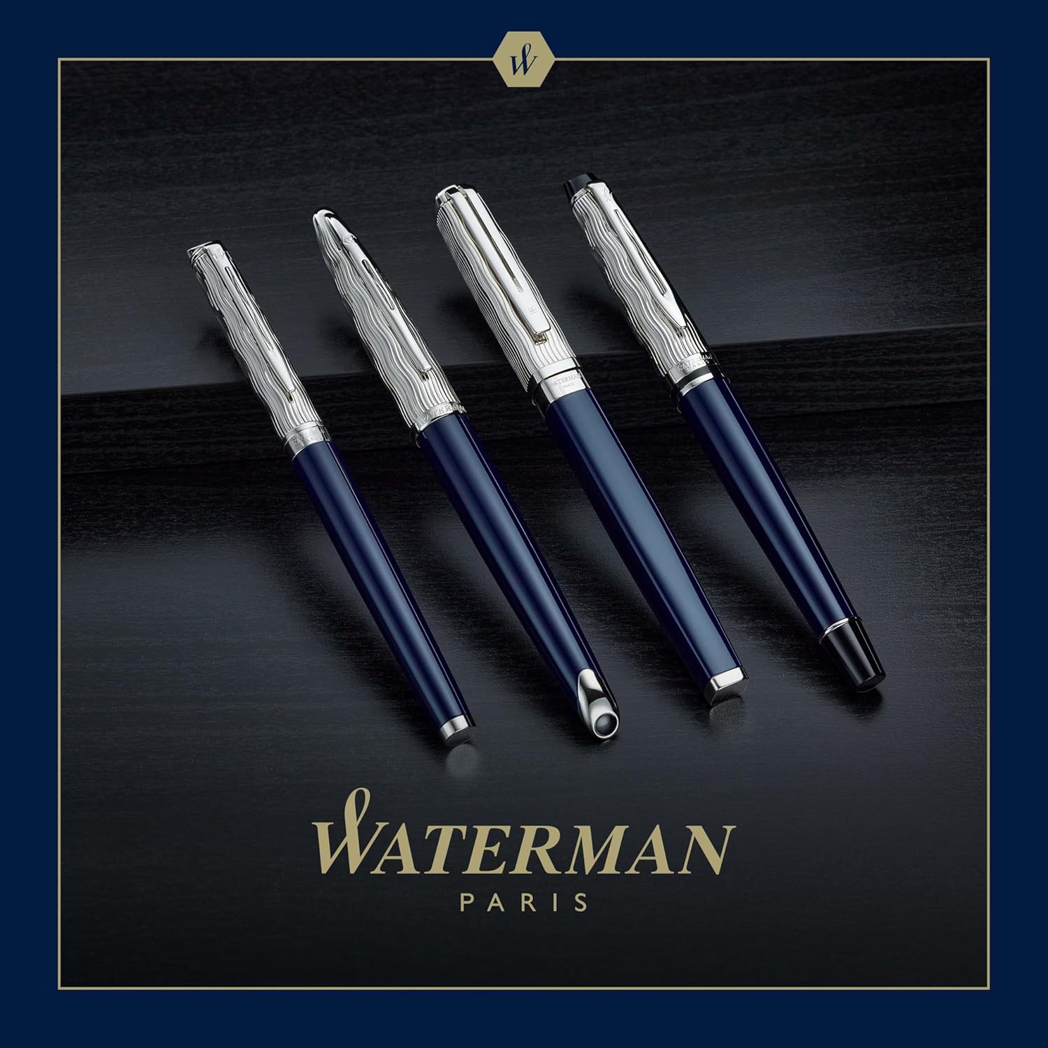 Thumbnail 5 de Waterman Expert Roller en Azul Metalizado con Estuche 🎁