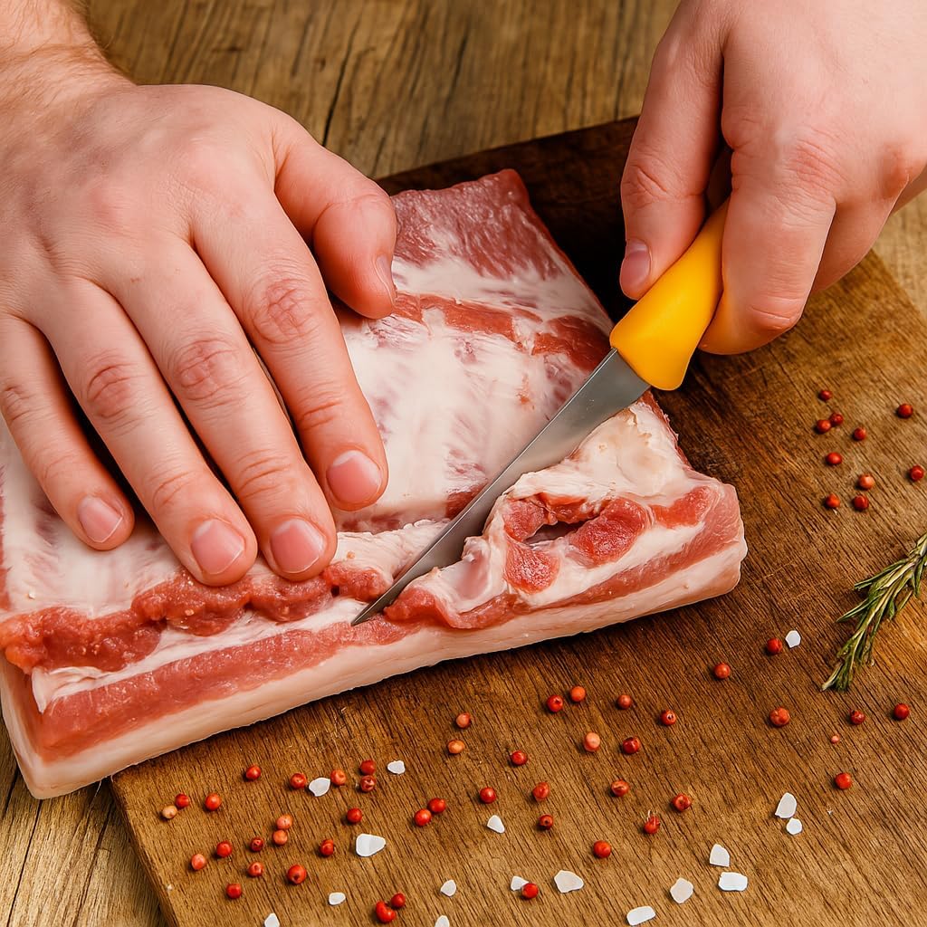 Thumbnail 6 de HOOZ Fleischmesser-Set 8-teilig mit Hackebeil & Wetzstahl (Edelstahl, Ergo-Grip)