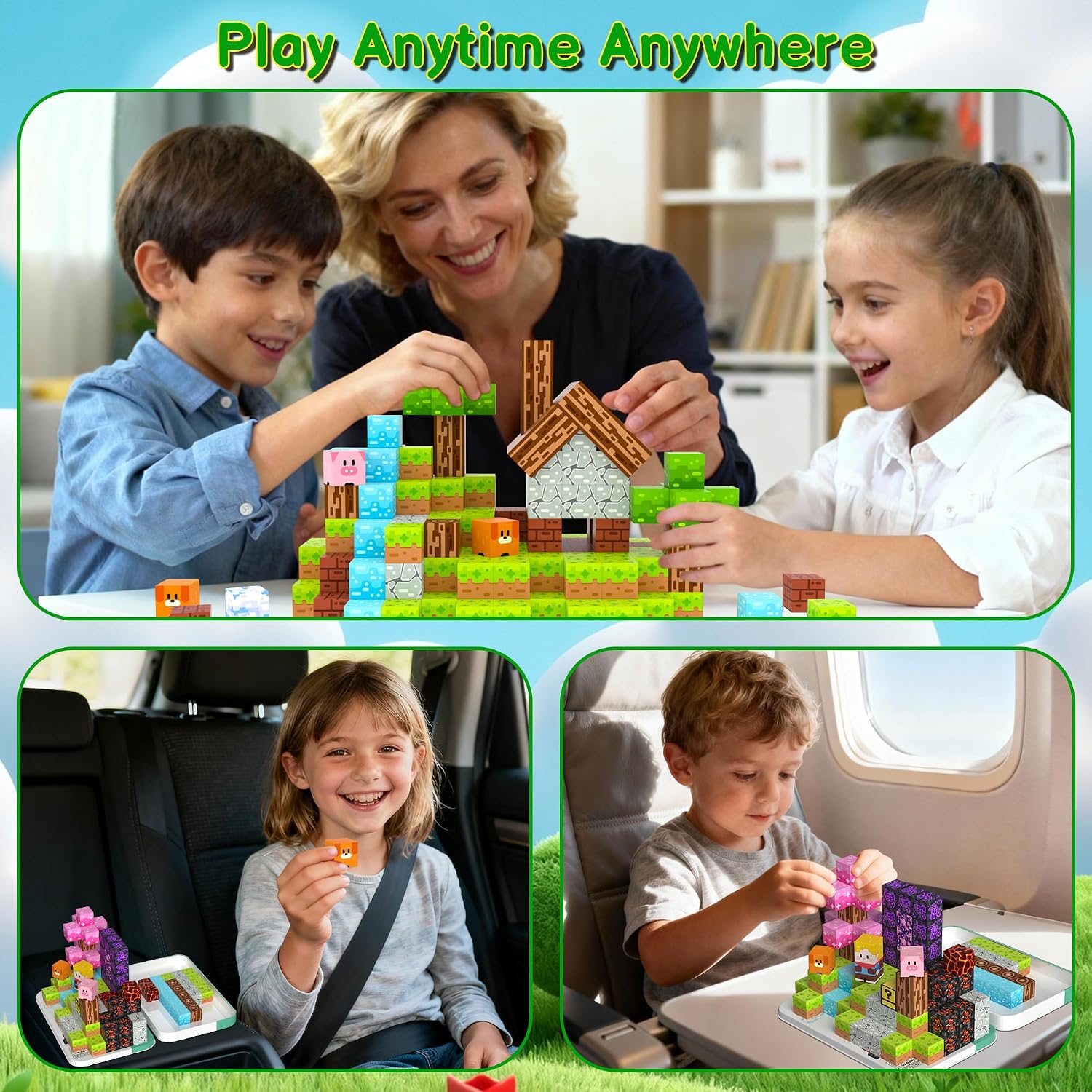 Thumbnail 5 de iLacven Magnetic Blocks 100 pcs Travel đź§©