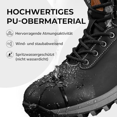Detalle 2 de Mishansha Botas Nieve Gr.44 impermeables y antideslizantes
