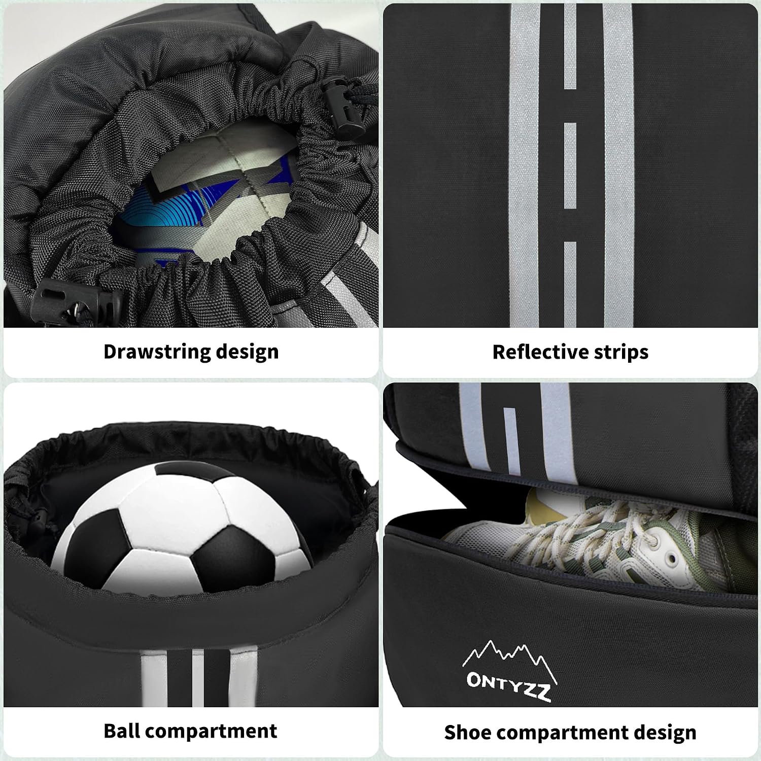 Thumbnail 2 de ONTYZZ Football Bag Drawstring Backpack