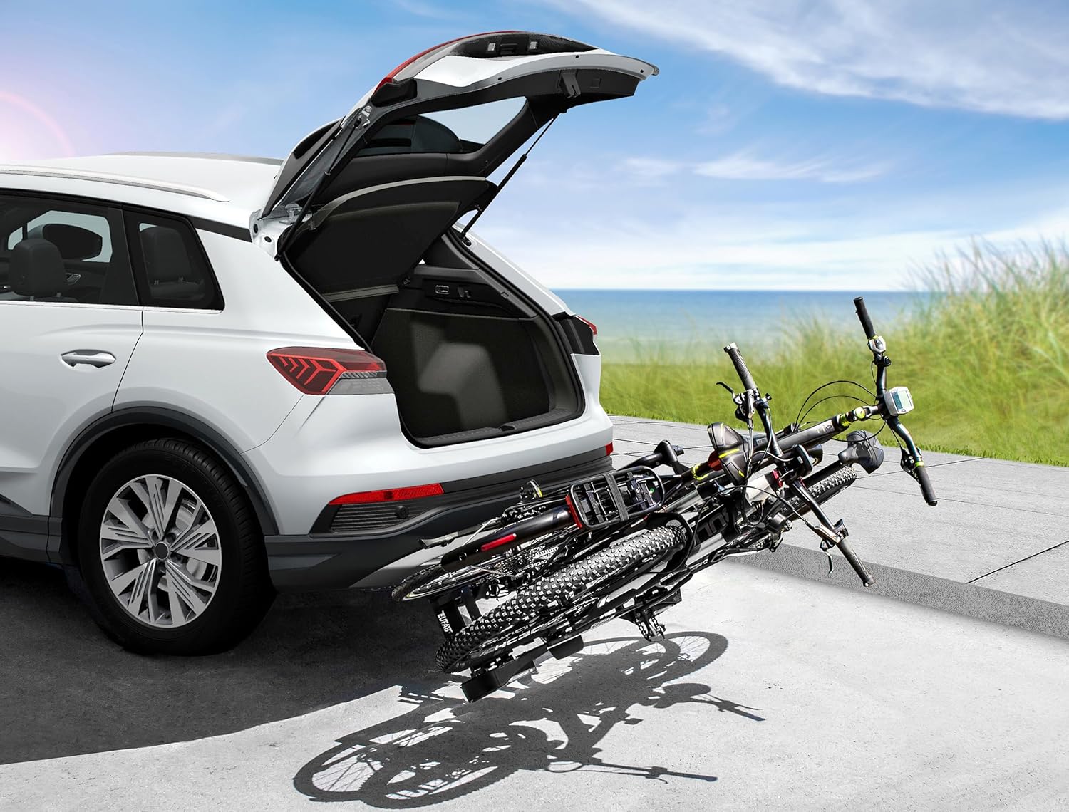 Thumbnail 3 de EUFAB 11648ON Fahrradträger Premium 2 – Black Edition: zuverlässiger Träger für 2 Fahrräder, E-Bike geeignet