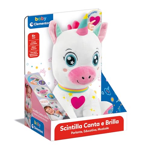 Thumbnail 1 de Clementoni Baby Scintilla Unicorno Canta e Brilla: Peluche Interattivo per Sviluppo Sensoriale e Cognitivo