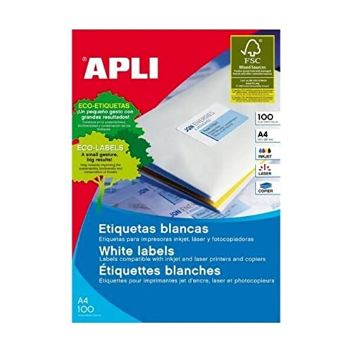 Apli Paper Ref. 1264 Etiquetas adhesivas 210×148 mm