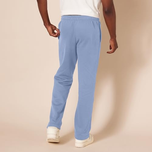 Detalle de Amazon Essentials Men's Fleece Open Bottom Sweatpant (Big & Tall, Slate Blue, XXL)