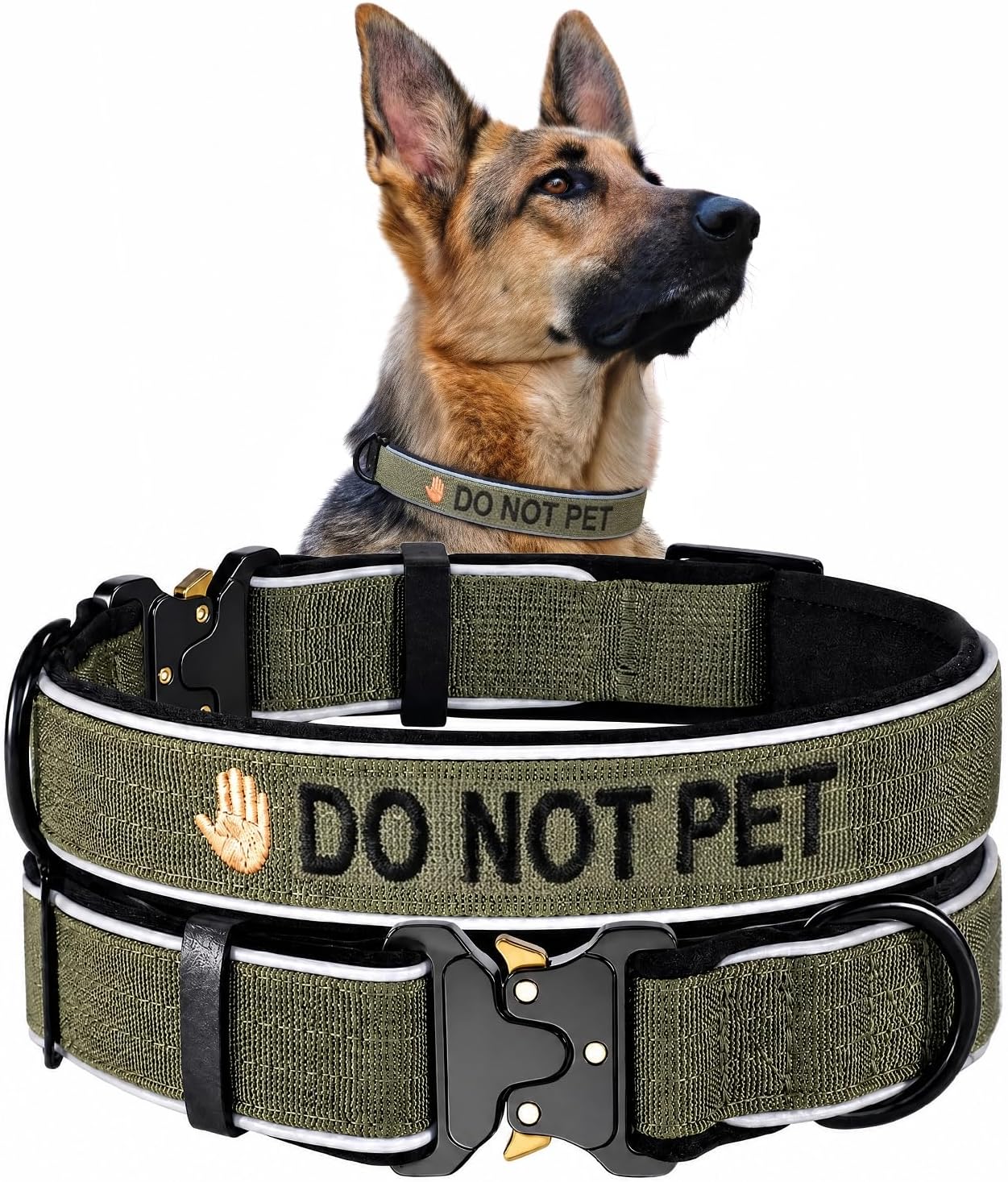 Detalle de DO NOT PET Tactical Dog Collar, Large