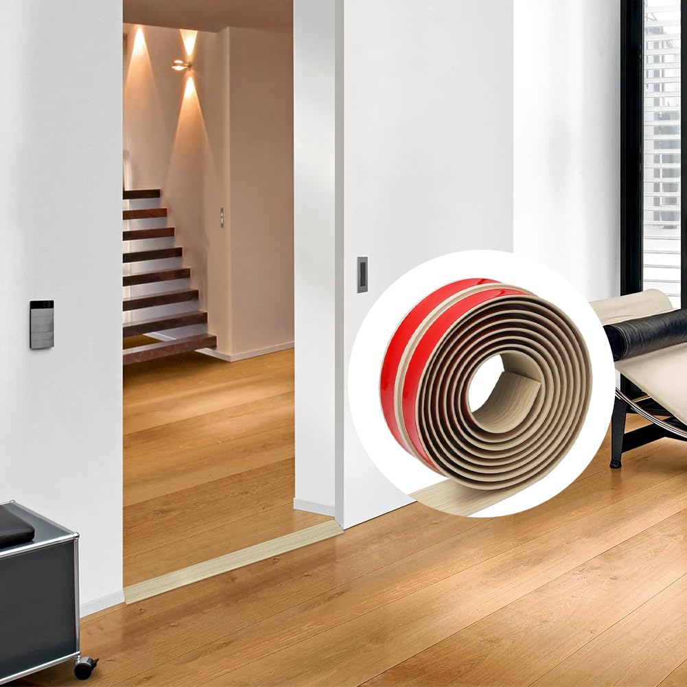 Thumbnail 1 de Übergangsprofil 5×300 cm T-Profil – selbstklebende Übergangsleiste aus PVC (Ahornholz-Optik)