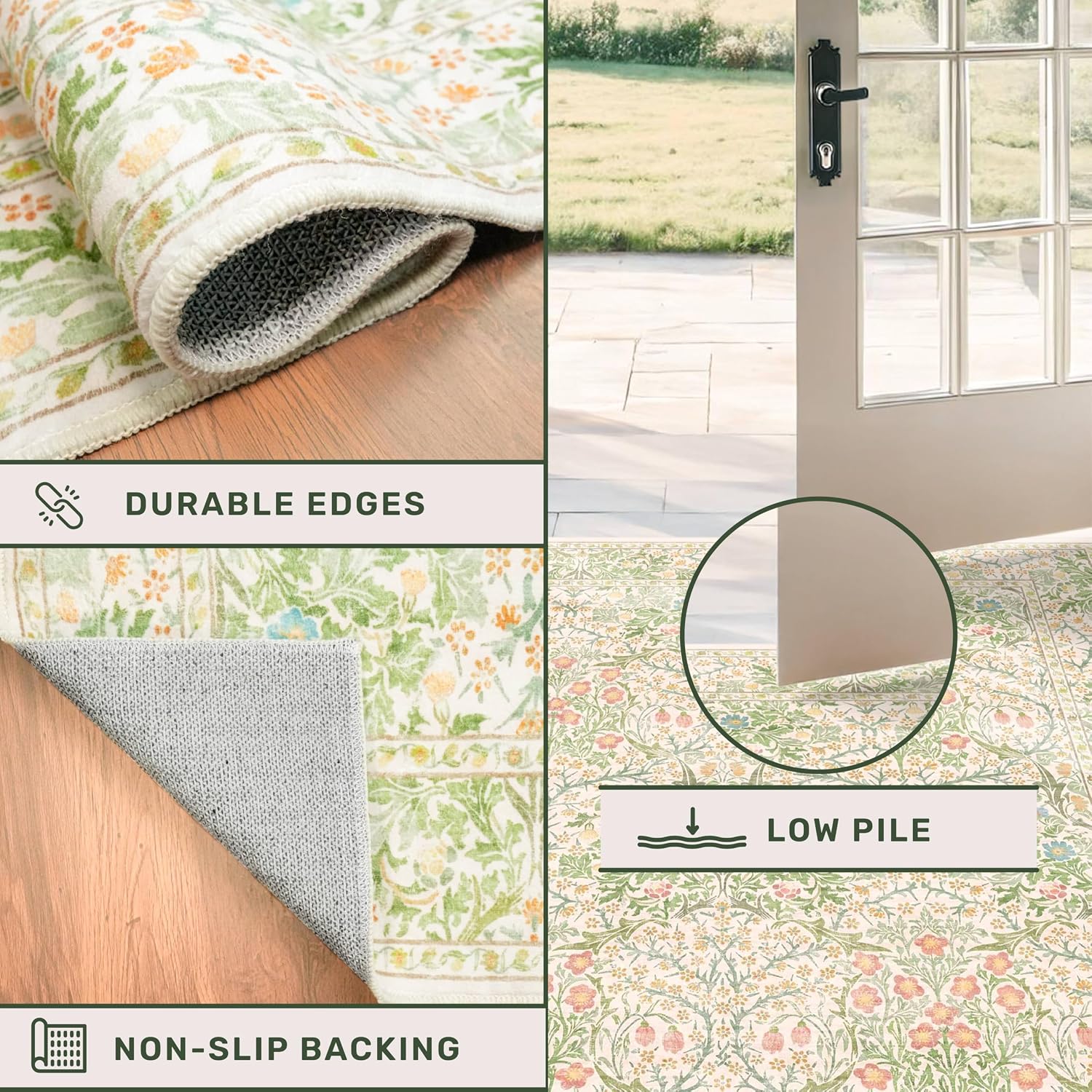 Detalle de Hazo Haus Washable Area Rug 2x3