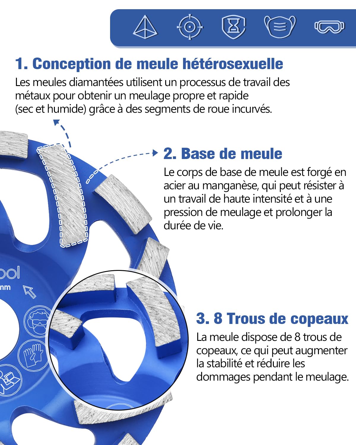 Detalle de Lytool disque diamant 125 mm pour béton