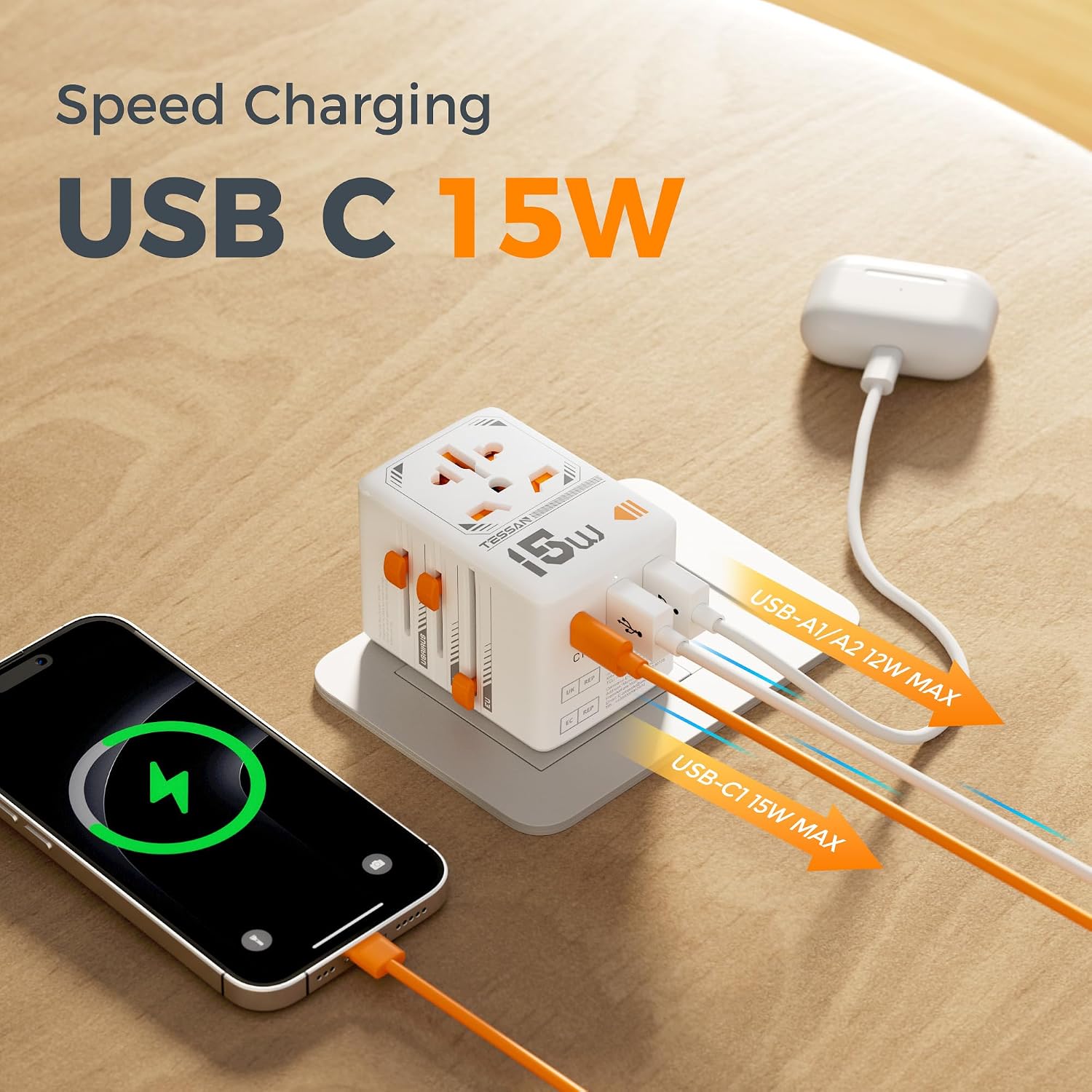 Thumbnail 2 de TESSAN Universal Travel Adapter